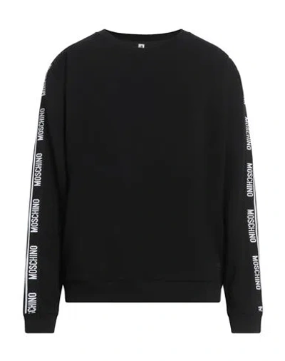 Moschino Underwear Man Sweatshirt Black Size L Cotton, Elastane