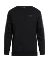 Moschino Underwear Man Sweatshirt Black Size M Cotton, Modal In Black