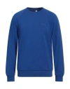 Moschino Underwear Man Sweatshirt Blue Size L Cotton, Elastane In Blue