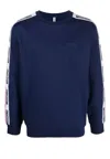 Moschino Logo Printed Crewneck Sweatshirt In Blu