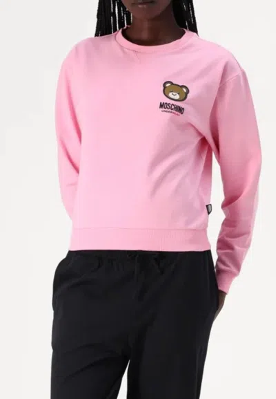 Moschino Underwear Sweatshirt In Rosa