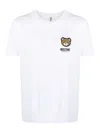 Moschino Underwear Stretch-cotton T-shirt In White With Logo In Bianco