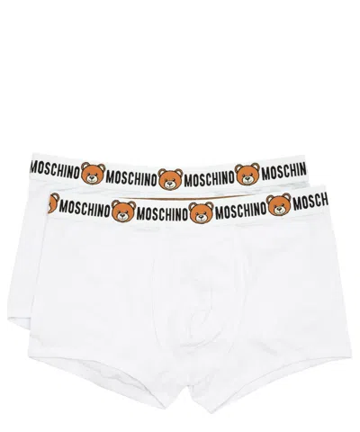 Moschino Underwear Teddy Bear Boxer In White