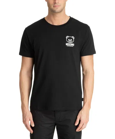 Moschino Underwear Teddy Bear Print T-shirt In Black