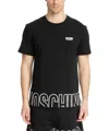 Moschino Underwear Cotton T-shirt In Black With Logo In Black