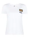 Moschino Underwear Stretch-cotton T-shirt In White With Logo In White