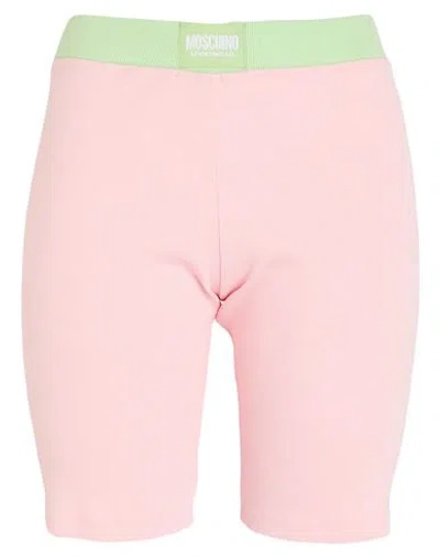 Moschino Underwear Woman Shorts & Bermuda Shorts Pink Size M Cotton, Elastane