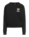 Moschino Underwear Woman Sweatshirt Black Size M Cotton, Elastane