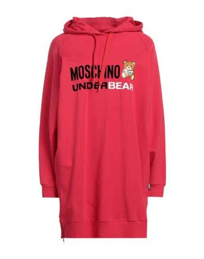 Moschino Underwear Woman Sweatshirt Red Size S Cotton, Elastane