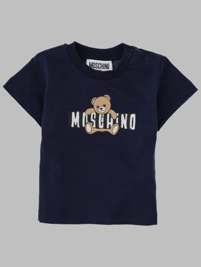 Moschino Unisex Mini T-shirt Addition In Blue