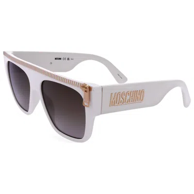 Moschino Unisex Sunglasses In White
