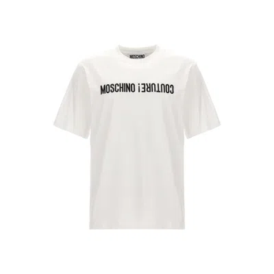 Moschino Upside Down Logo T-shirt In Multicolor