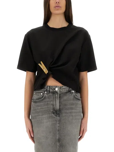 Moschino "urban" T-shirt In Black