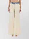 Moschino Urban Wide Fit Pleated Trousers In Pink