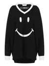Moschino V-neck Sweater In Black