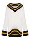 Moschino Pullover Aus Einer Alpakamischung In White