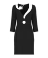 Moschino Crepe House Symbols Dress!? In Black