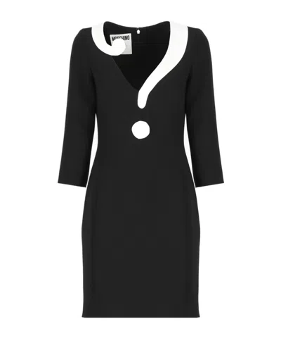 MOSCHINO V-NECK SHORT DRESS