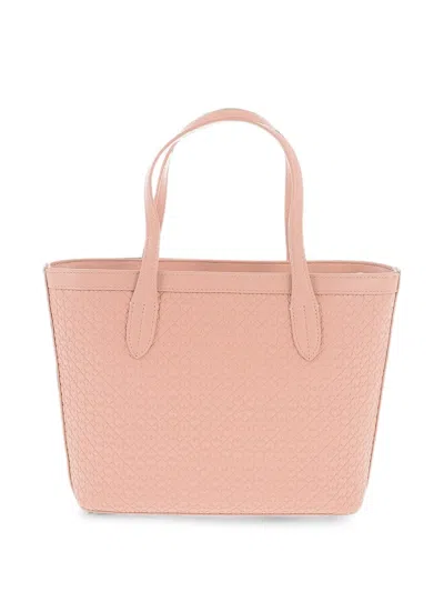 Moschino Valentina Heart-embossed Tote Bag In Pink