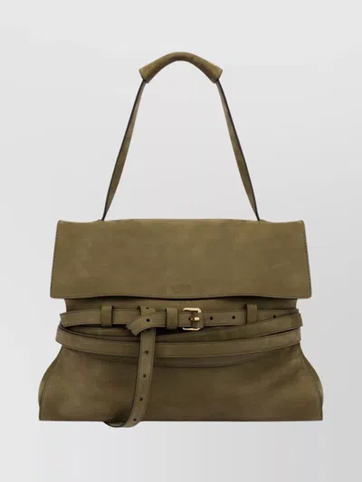 Moschino Versatile Shoulder Bag Adjustable Strap In Green