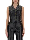 Moschino Rivet Detail Vest In Black