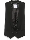 Moschino Women Vest With Wide Neckline In Black