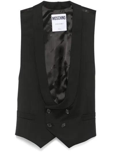 MOSCHINO VEST WITH WIDE NECKLINE