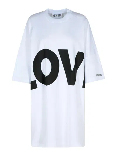 MOSCHINO WHITE COTTON DRESS