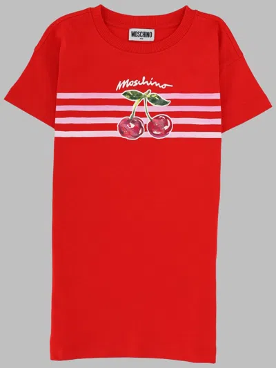 Moschino Vestito Maniche Corte In Orange