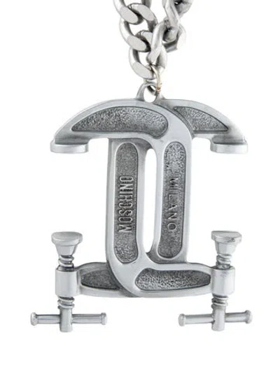 Pre-owned Moschino Vice Chain Pendant Necklace, 29" In Multi