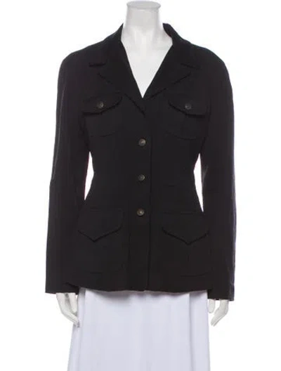 Pre-owned Moschino Vintage 1980's Coat In Black