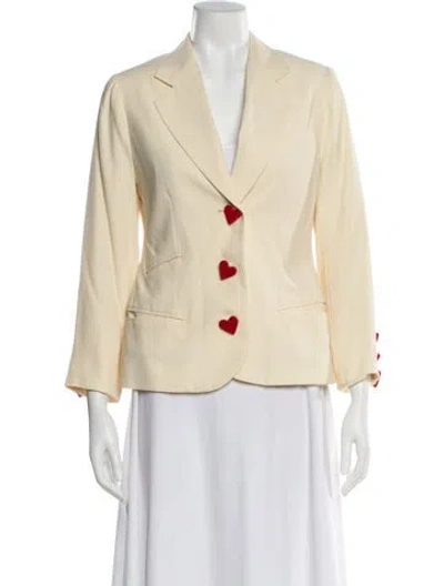 Pre-owned Moschino Vintage 1989 Blazer In Neutral