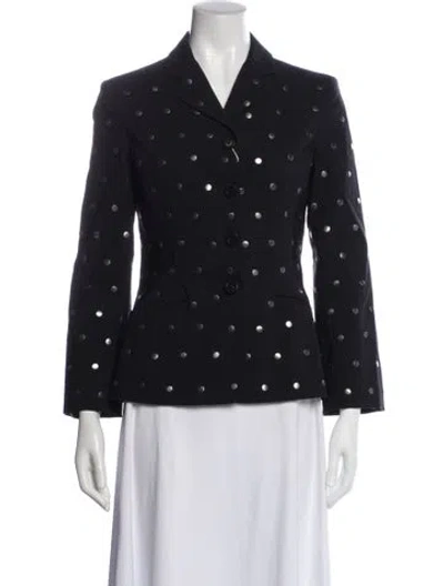 Pre-owned Moschino Vintage 1990's Blazer In Blue