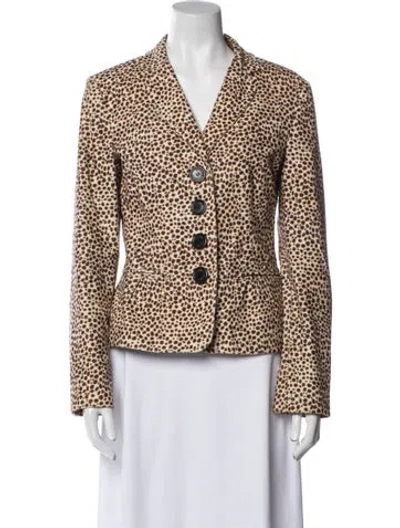 Pre-owned Moschino Vintage 1990's Blazer In Brown