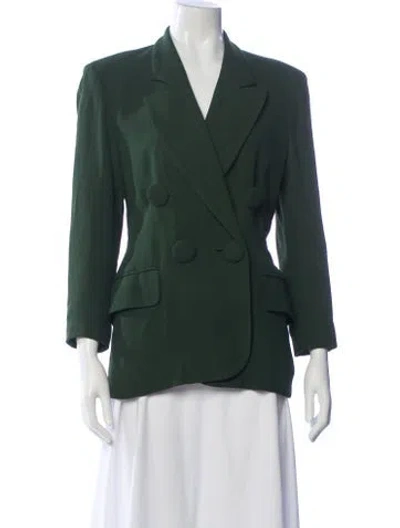 Pre-owned Moschino Vintage 1990's Blazer In Green