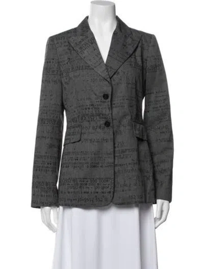 Pre-owned Moschino Vintage 1990's Blazer In Grey