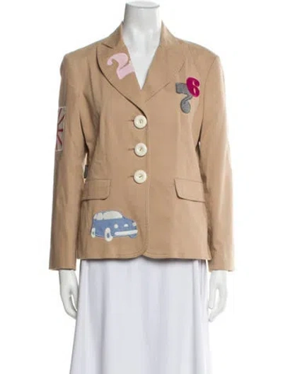 Pre-owned Moschino Vintage 1990's Blazer In Neutral