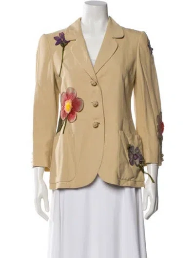 Pre-owned Moschino Vintage 1990's Blazer In Neutral