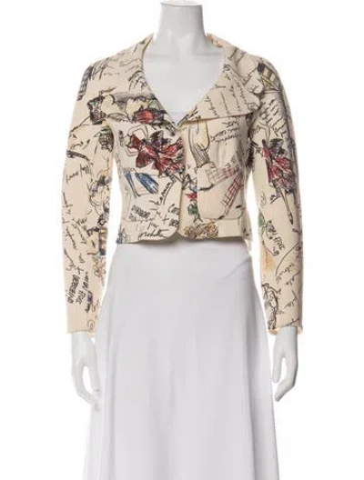 Pre-owned Moschino Vintage 1990's Blazer In Neutrals