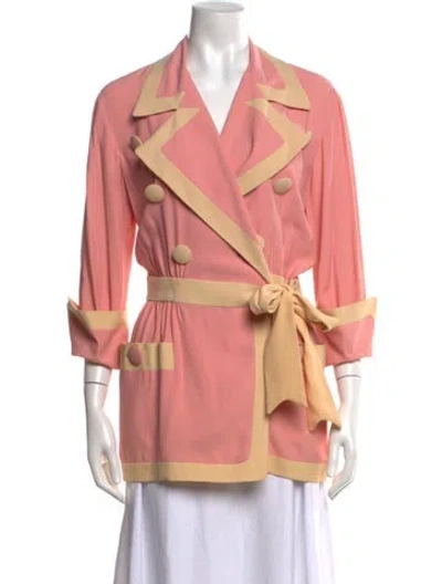 Pre-owned Moschino Vintage 1990's Blazer In Pink