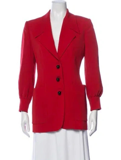 Pre-owned Moschino Vintage 1990's Blazer In Red