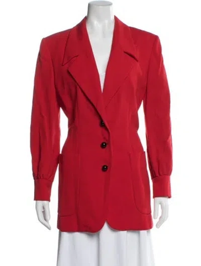 Pre-owned Moschino Vintage 1990's Blazer In Red