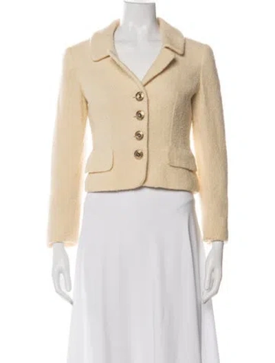Pre-owned Moschino Vintage 1990's Blazer In Yellow