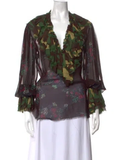 Pre-owned Moschino Vintage 1990's Blouse In Multicolor