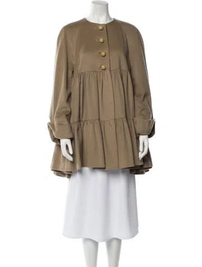 Pre-owned Moschino Vintage 1990's Coat In Neutral