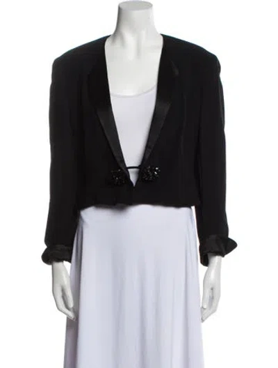 Pre-owned Moschino Vintage 1990's Evening Jacket In Black