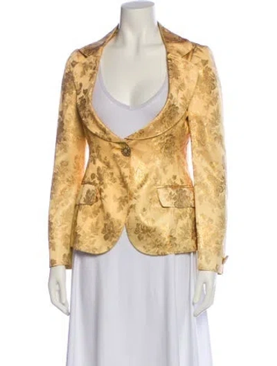 Pre-owned Moschino Vintage 1990's Evening Jacket In Gold