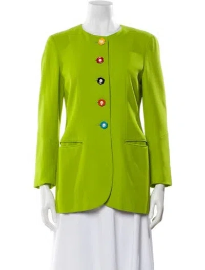 Pre-owned Moschino Vintage 1990's Evening Jacket In Green