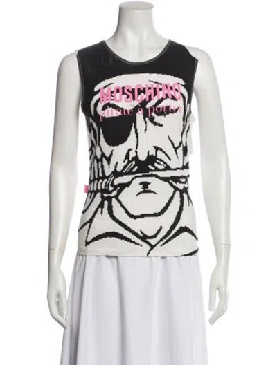 Pre-owned Moschino Vintage 1990's Top In White