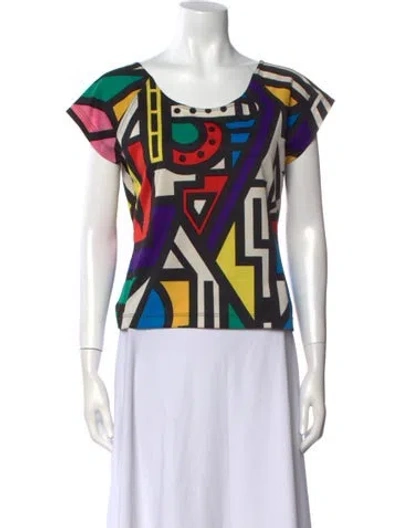 Pre-owned Moschino Vintage 1990's T-shirt In Black